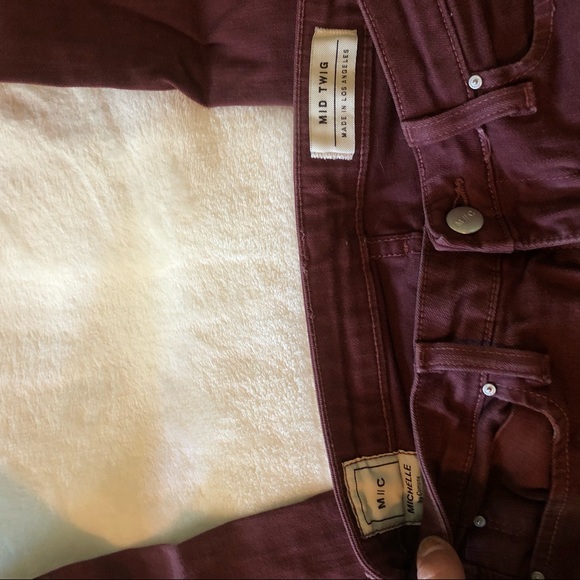 Mid twig maroon skinny jeans - Picture 4 of 5